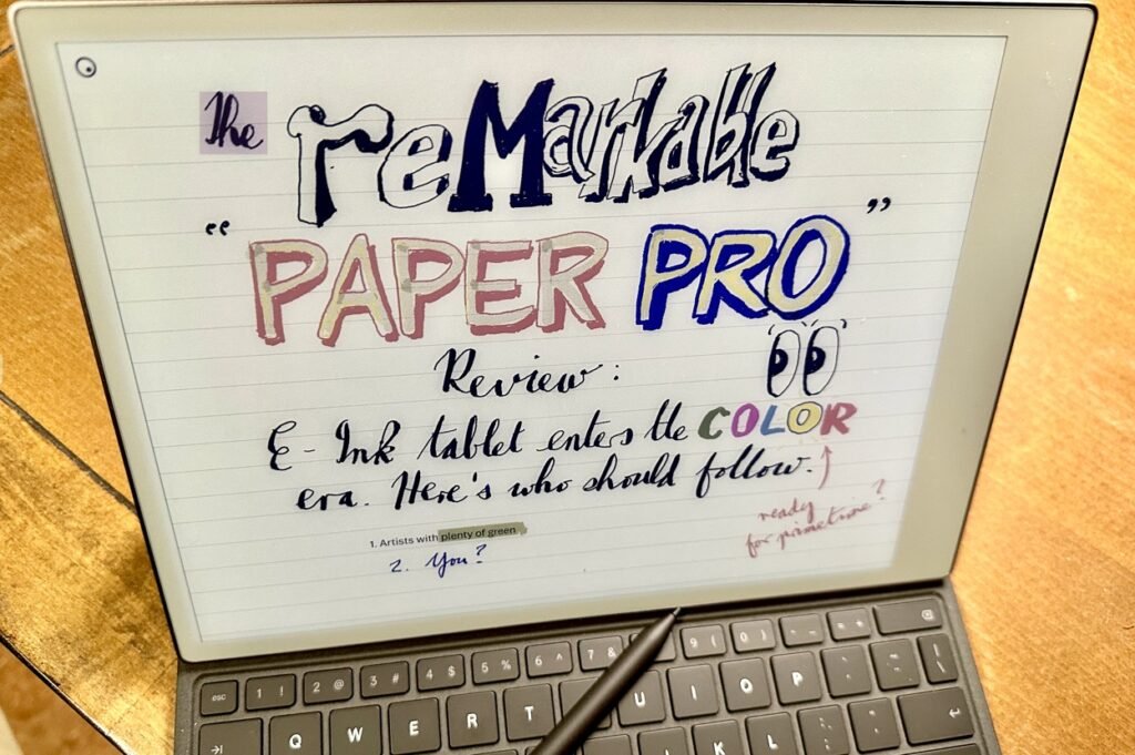 Test reMarkable Paper Pro : écrire en couleur, c'est bien, mais ça ...